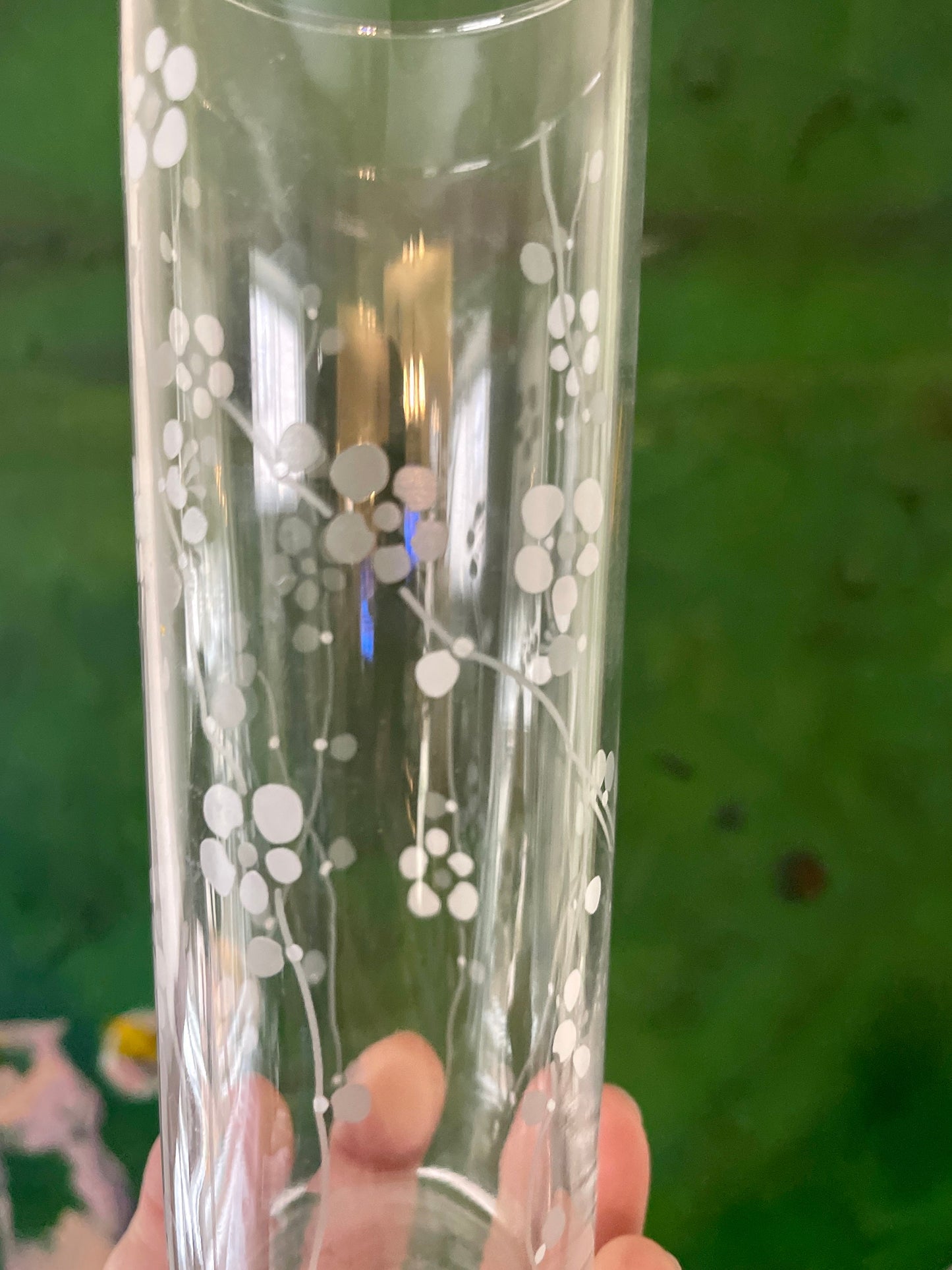 Cherry Blossom Modern Glass Vase