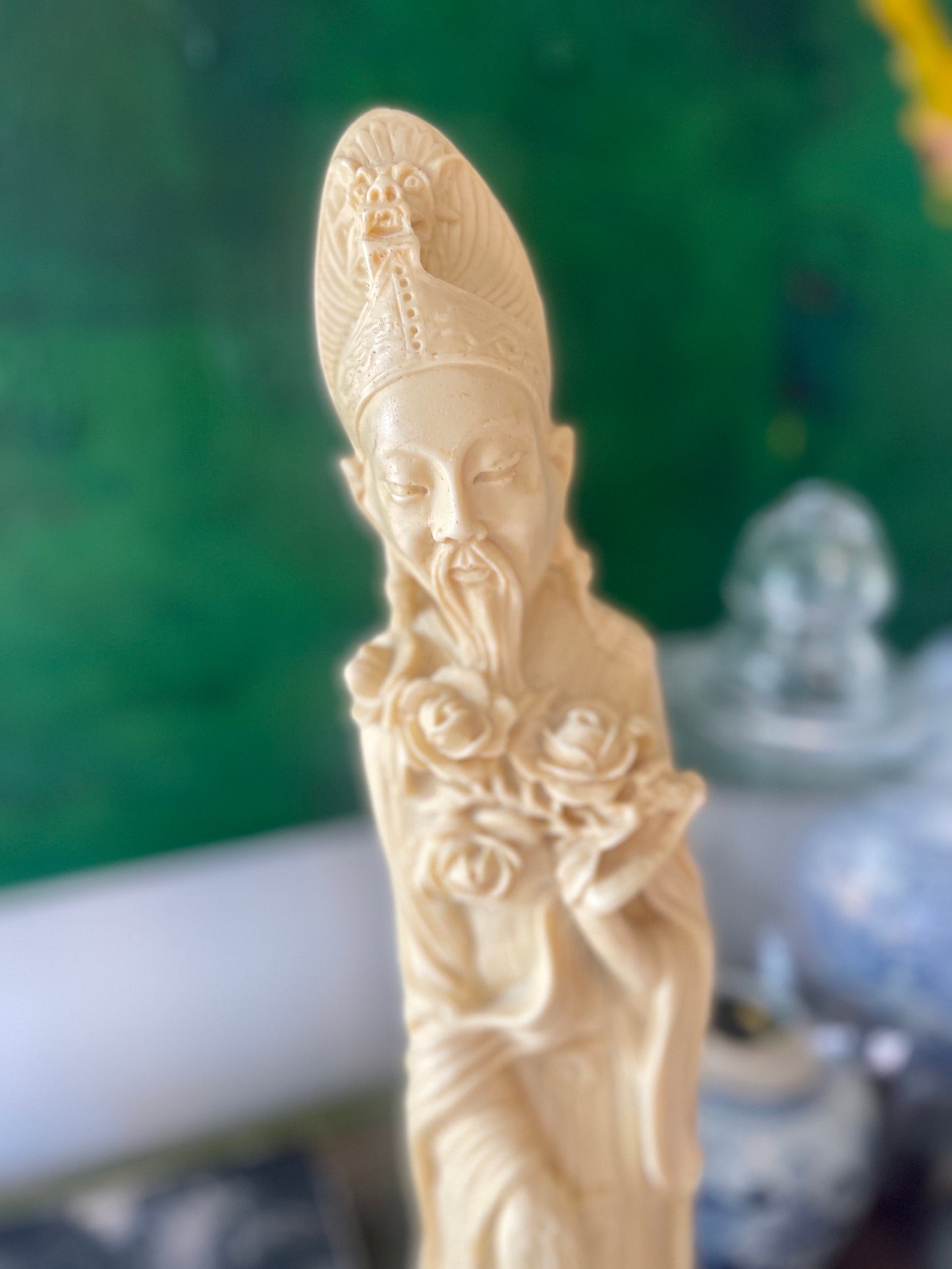 Vintage Tall Italian Made Kwan Yin Statue