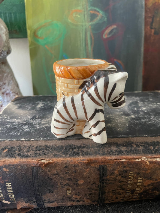 Small MCM Zebra Planter Occupied Japan