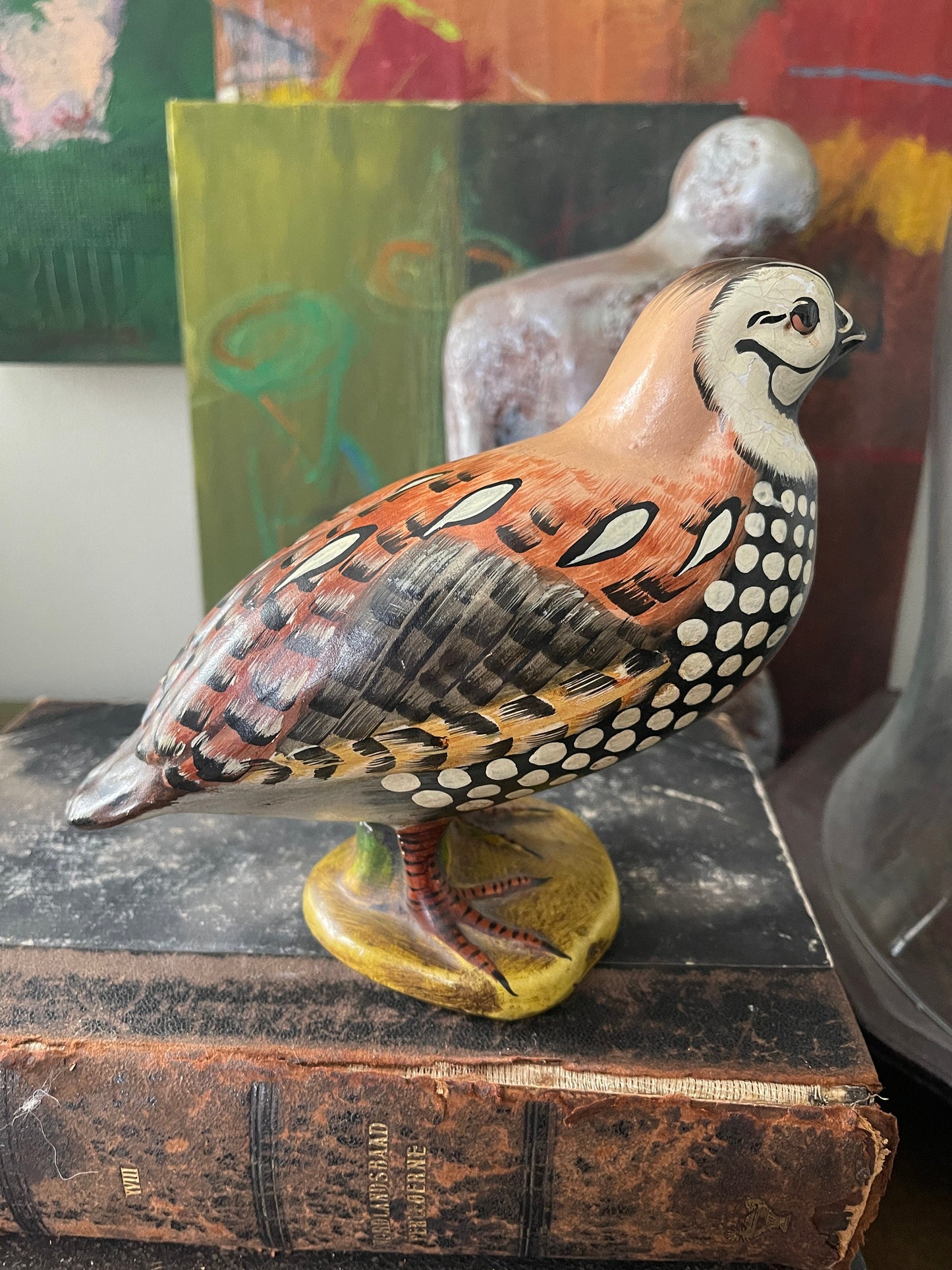 Vintage Italian Pheasant Figurine