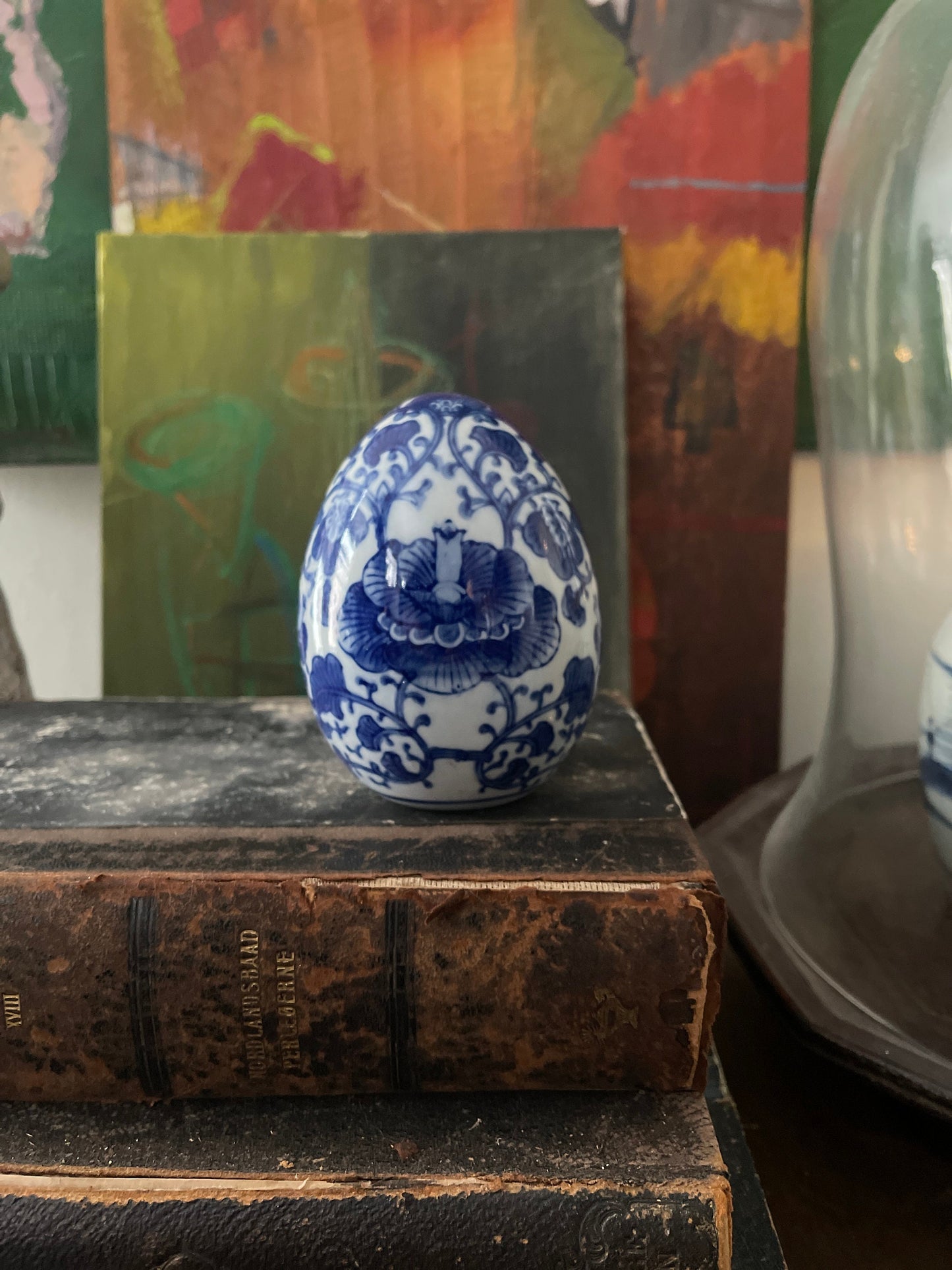 Vintage Asian Ceramic Egg