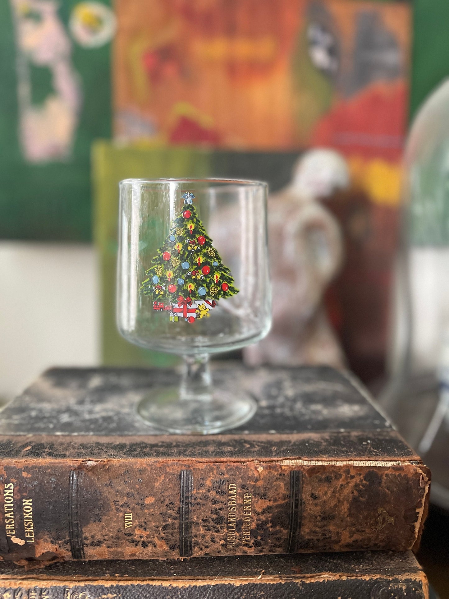 Large Christmas Cocktail Glass