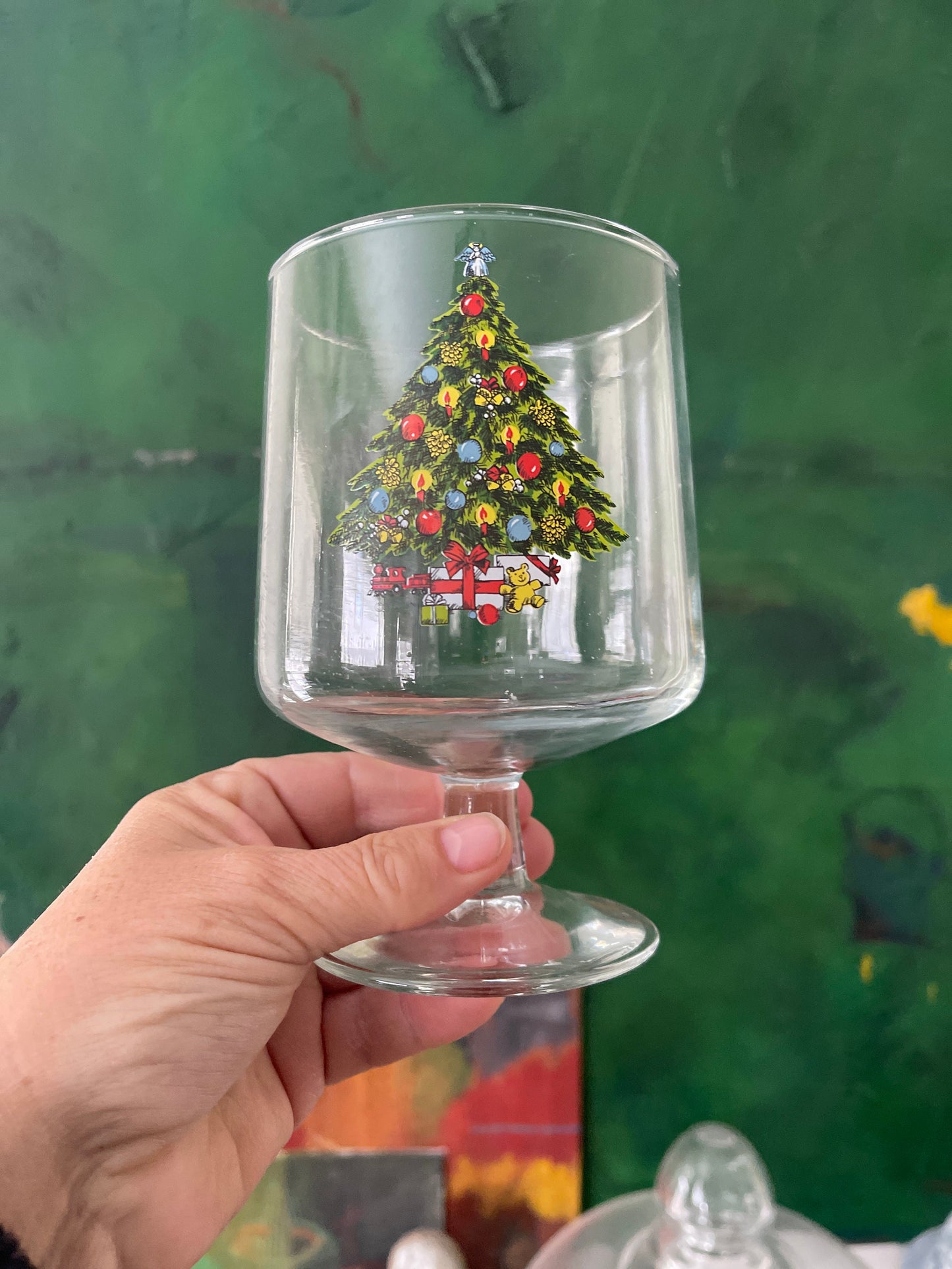 Large Christmas Cocktail Glass