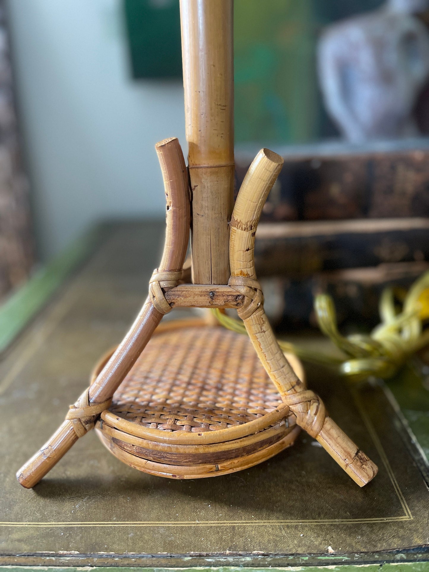 Pair of Pencil Reed Lamps