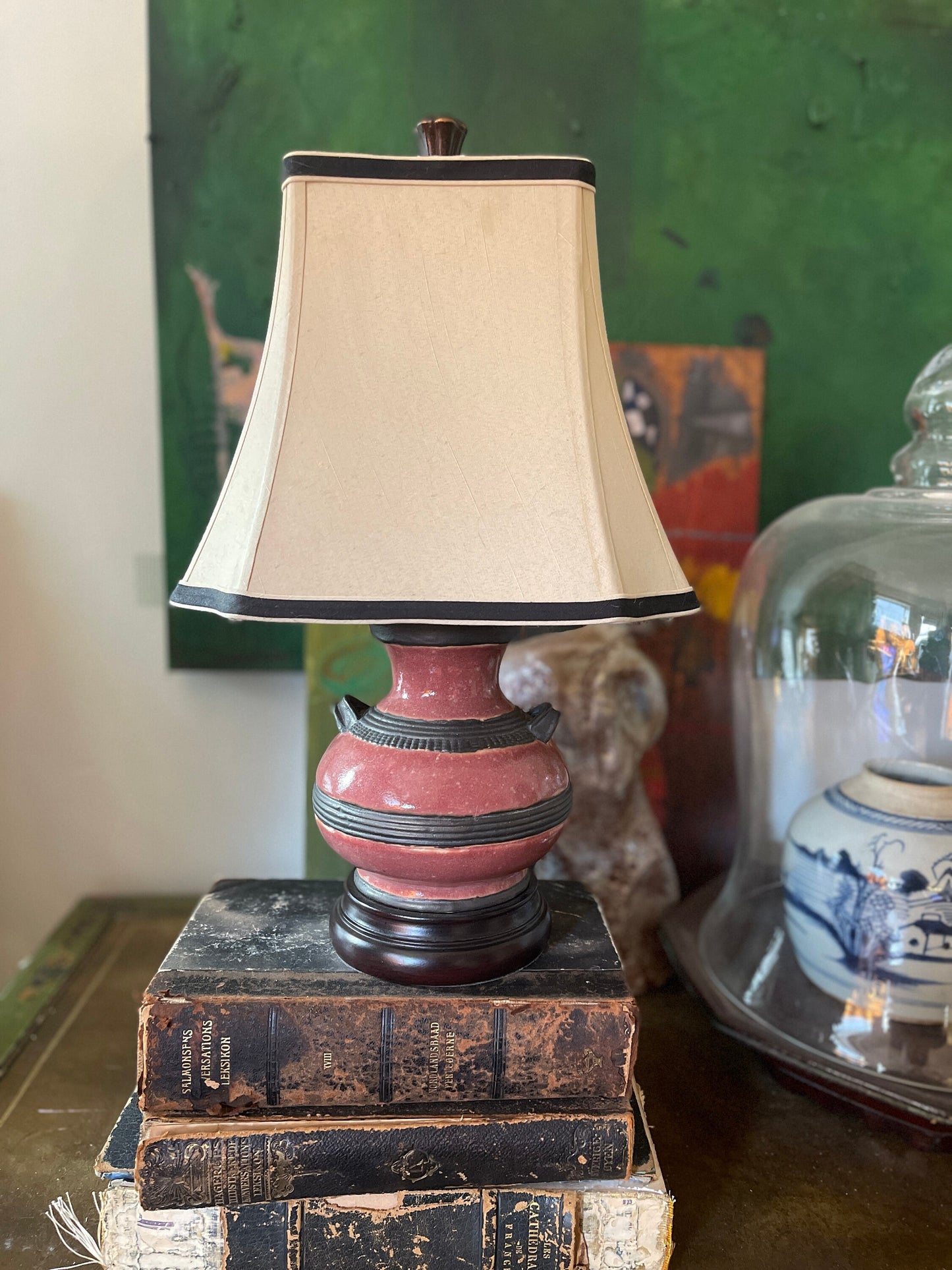 Vintage Pink Pottery Bradburn Galleries Lamp