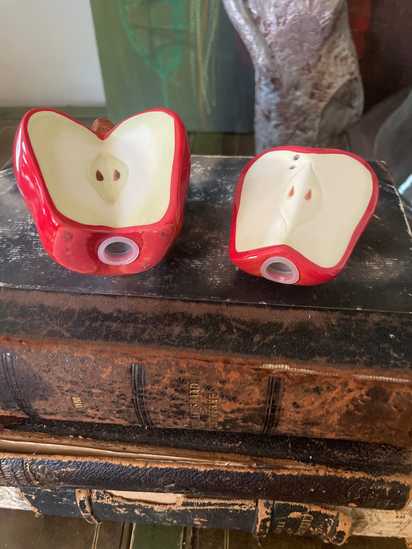 Vintage Apple Salt and Pepper Shaker