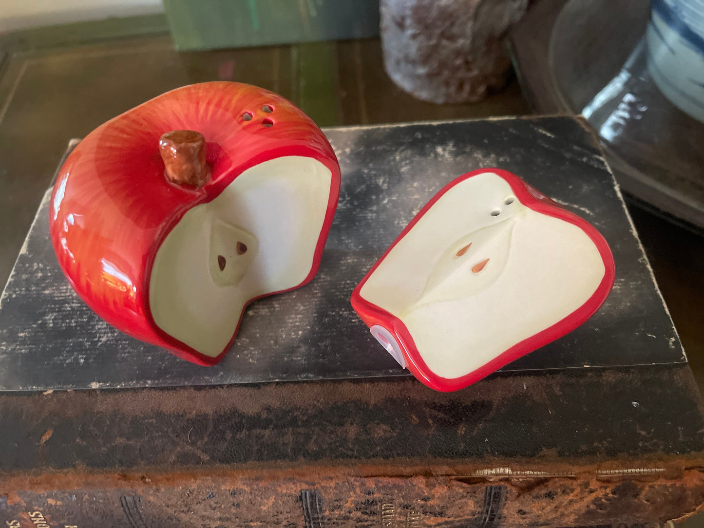 Vintage Apple Salt and Pepper Shaker