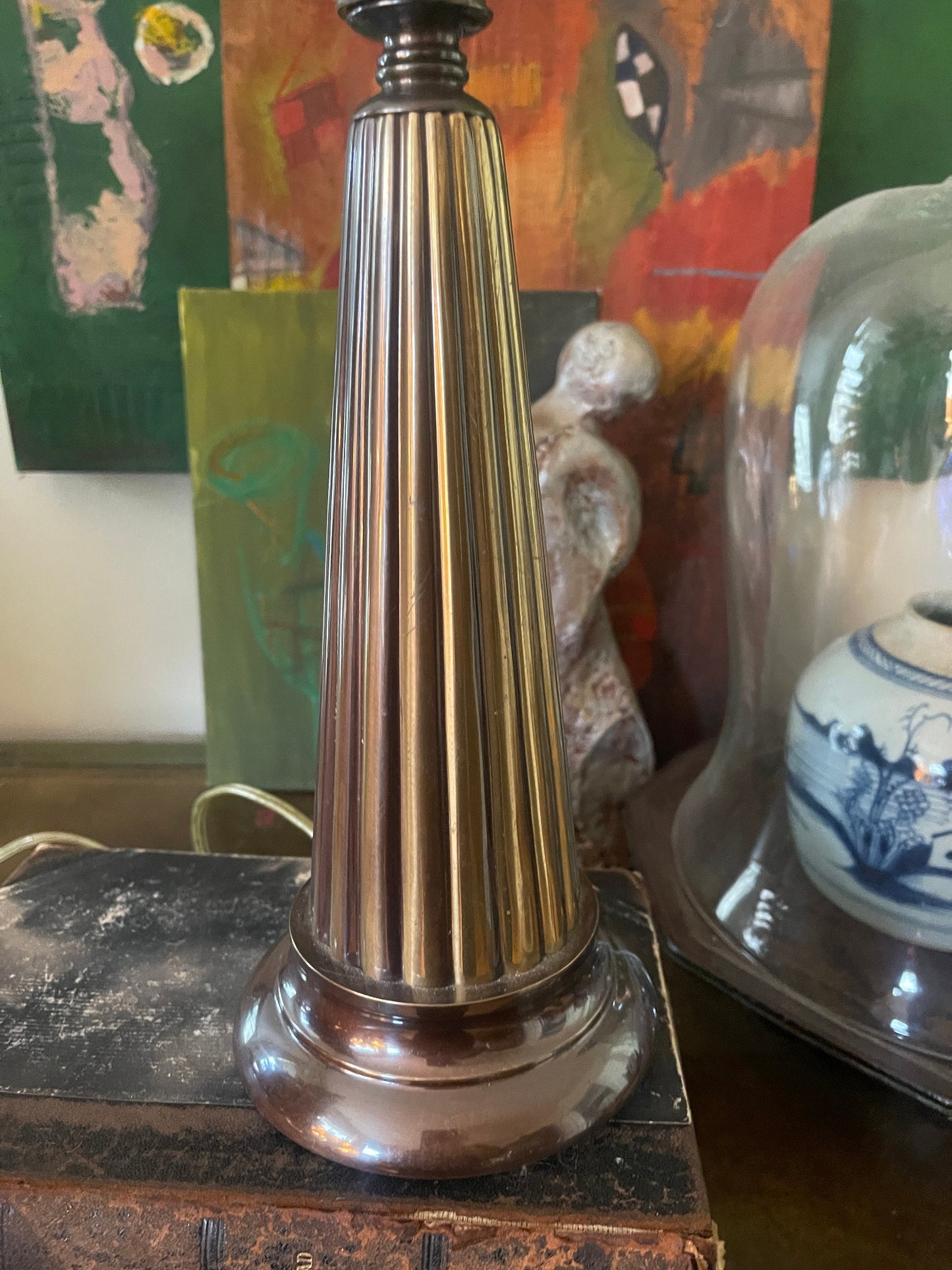 Vintage Frederick Cooper Copper Metal Asian Buffet Lamp