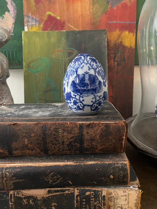 Vintage Asian Ceramic Egg