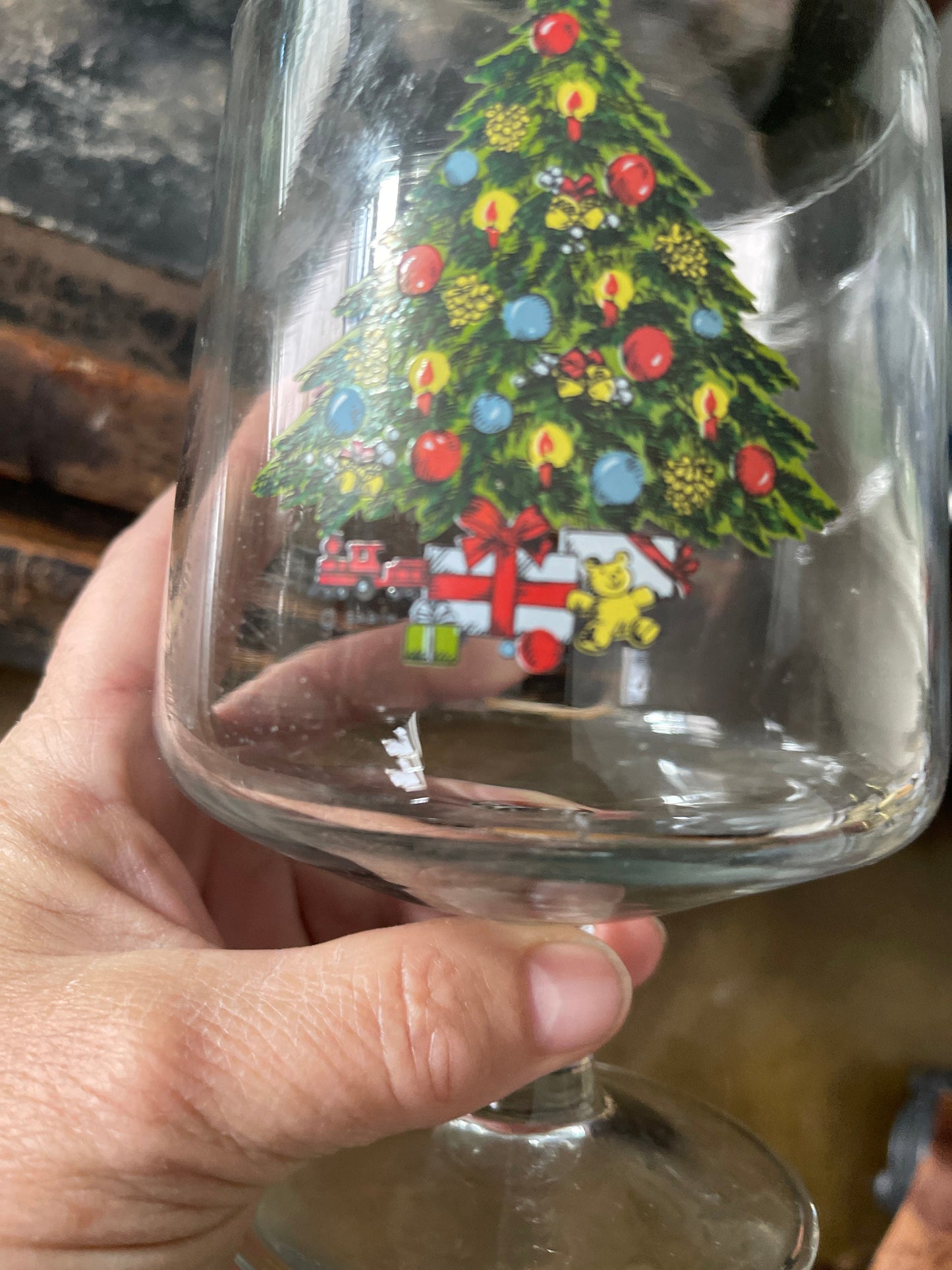 Large Christmas Cocktail Glass