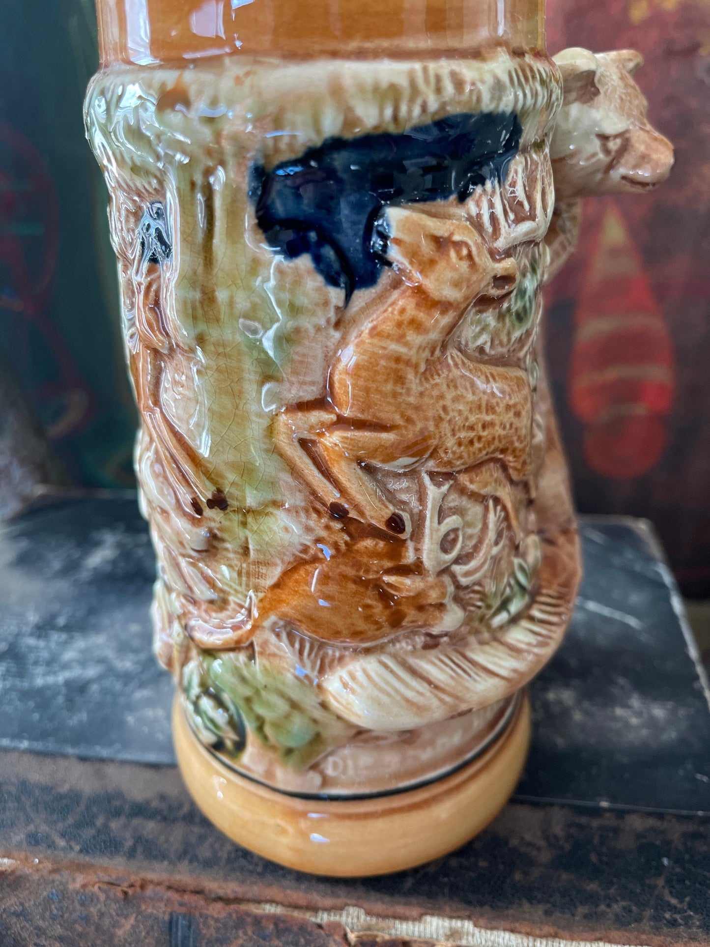 Vintage Japanese Fox Beer Stein