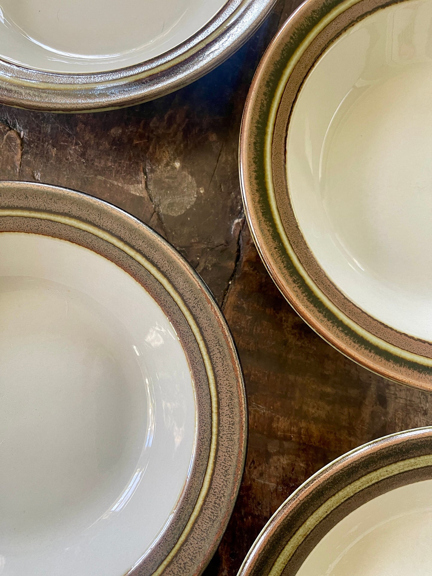 Set of Seven (7) Finnish Stoneware Bowls by Arabia in Karelia