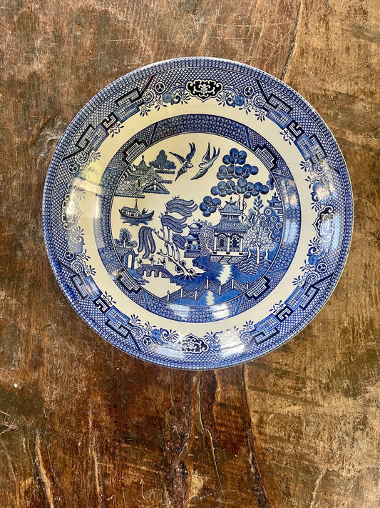 English Blue Willow 9” Vegetable Bowl