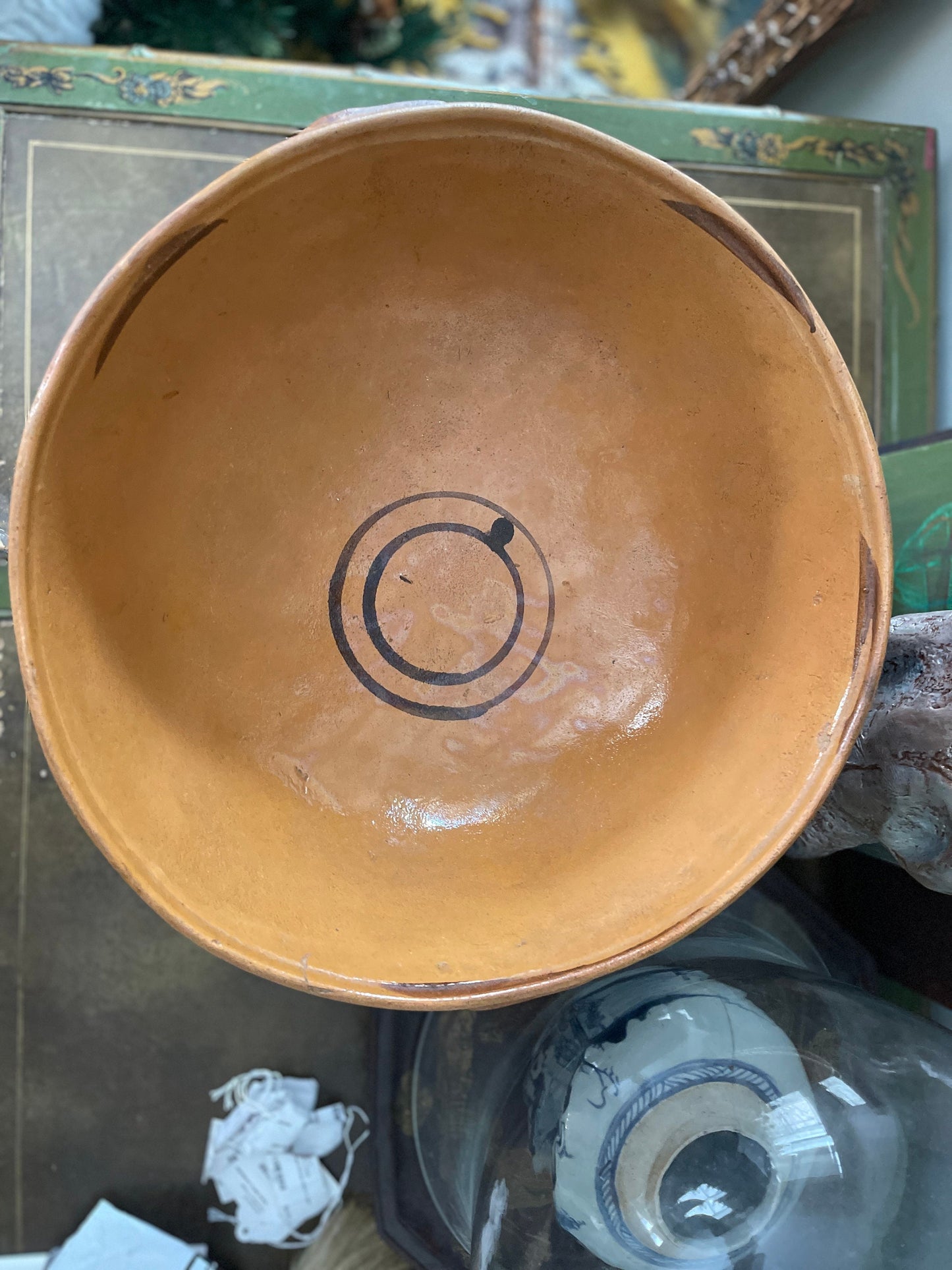 Huge Mexican Clay Pottery Bowl