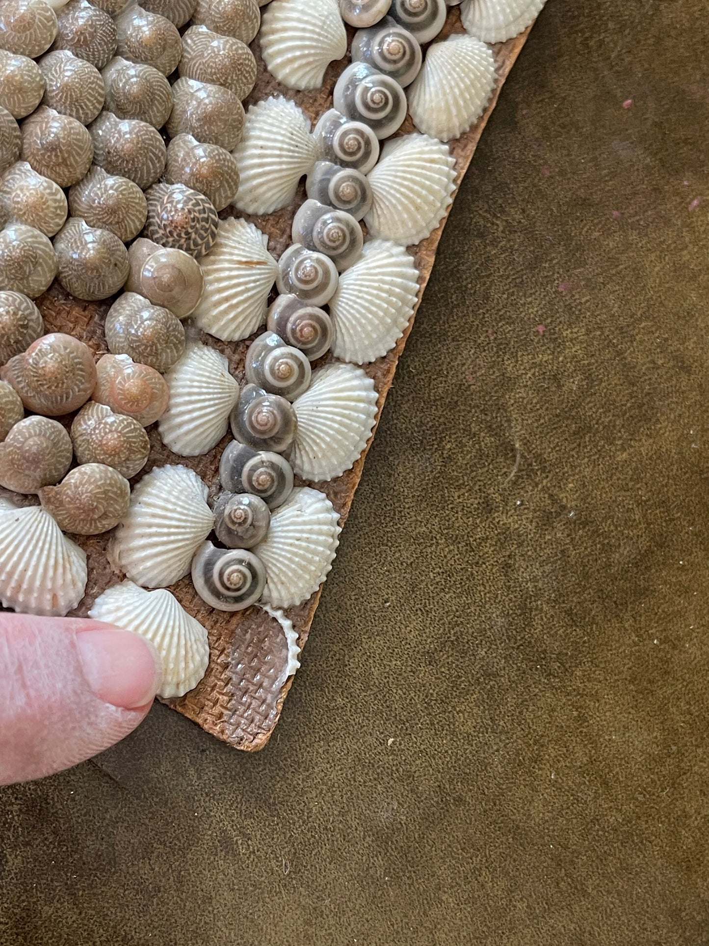 Vintage Seashell Mirror