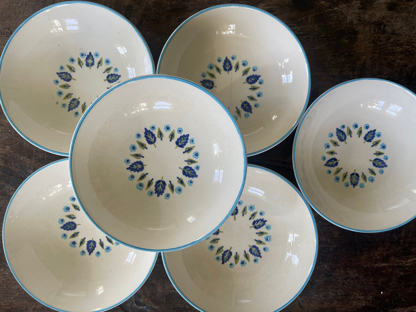 Set of Six (6) MCM Marcrest Swiss Chalet Small Bowls