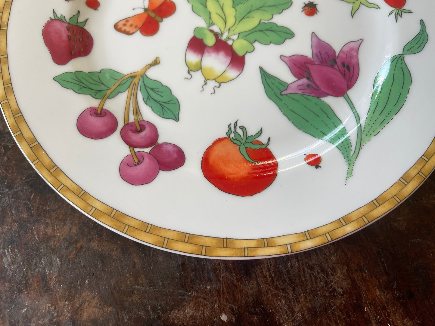 Set of Two (2) Vintage Crate & Barrel Nature Harvest 9 1/8” Plates