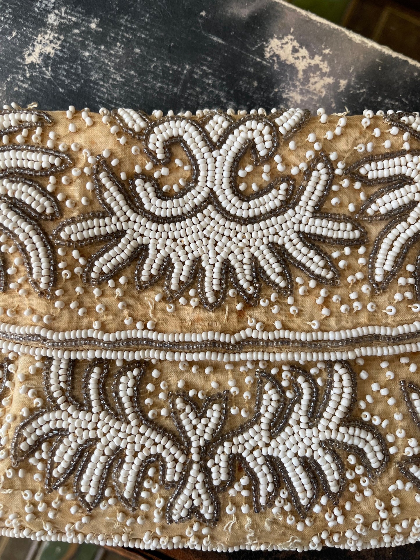 Vintage Japanese Beaded Evening Clutch