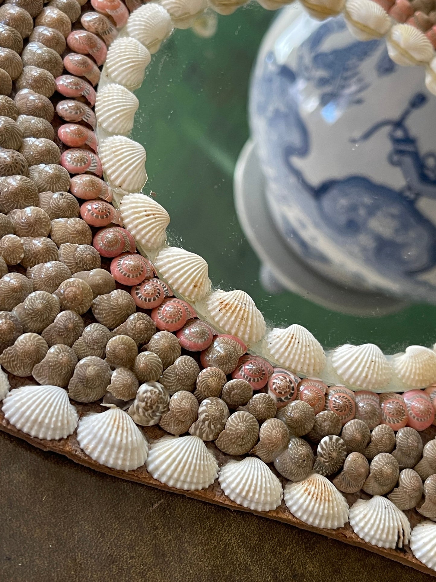 Vintage Seashell Mirror