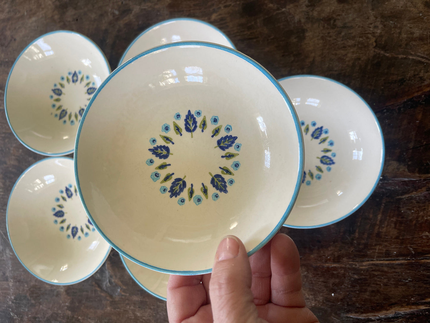 Set of Six (6) MCM Marcrest Swiss Chalet Small Bowls