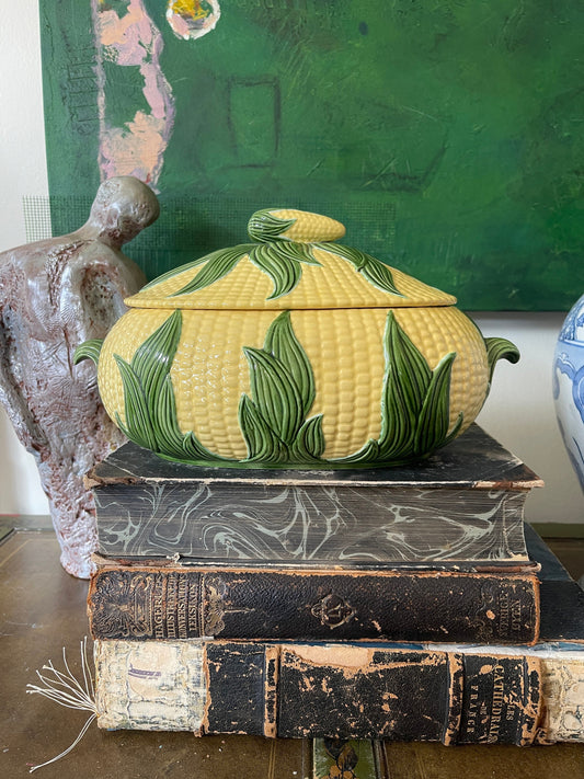 Vintage Handmade Corn Tureen