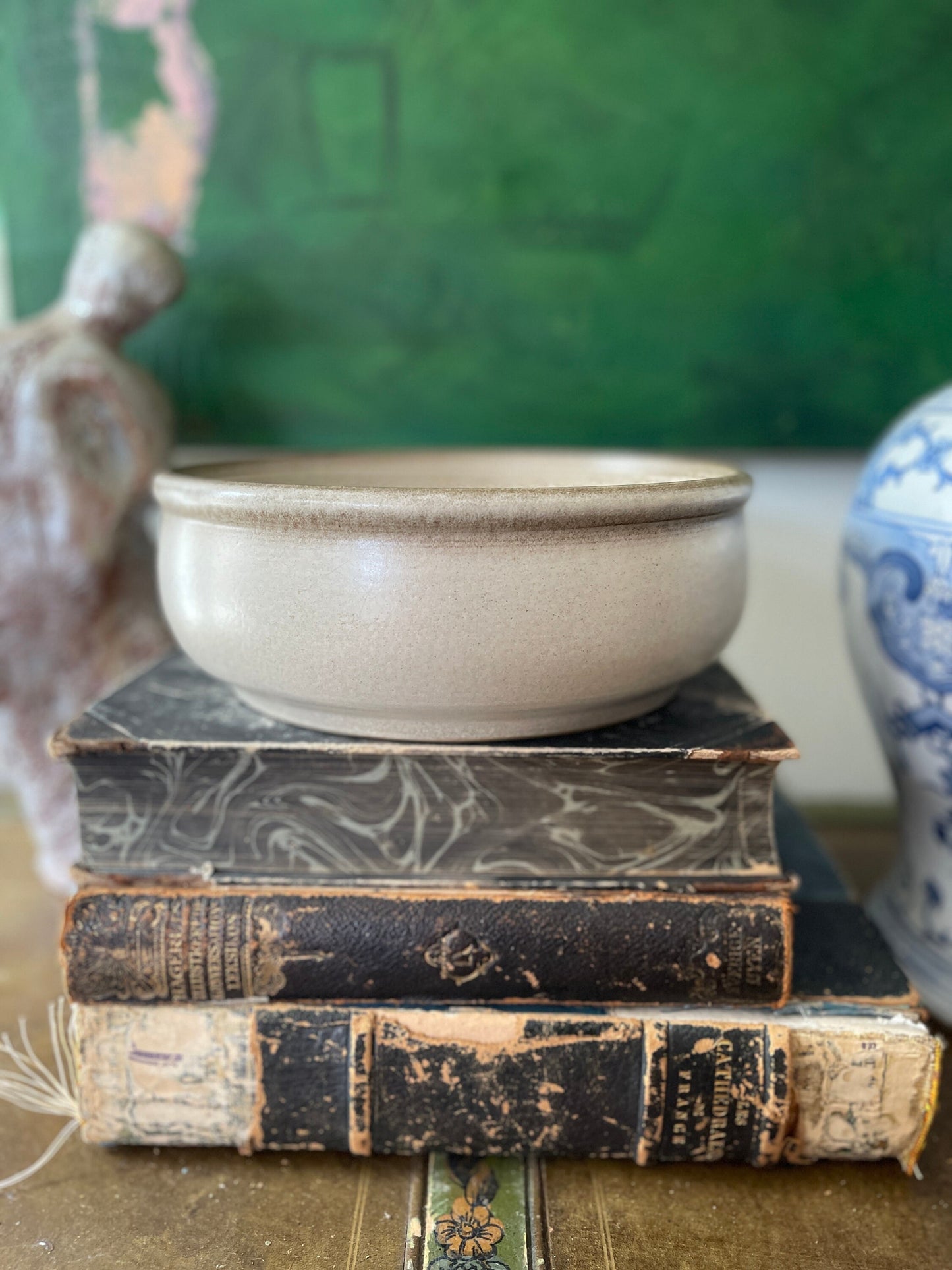 English Lavender Stoneware 7.25” Serving Bowl by Denby