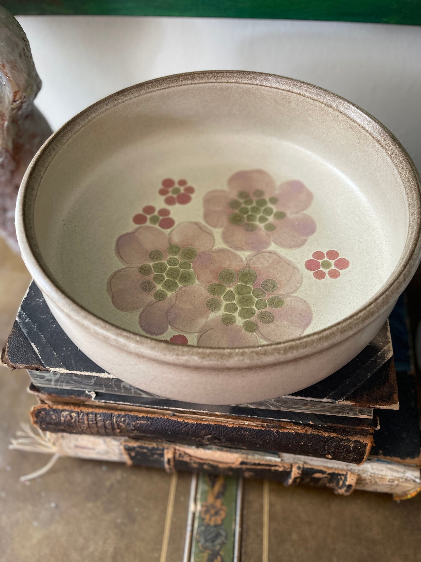 English Lavender Stoneware 7.25” Serving Bowl by Denby