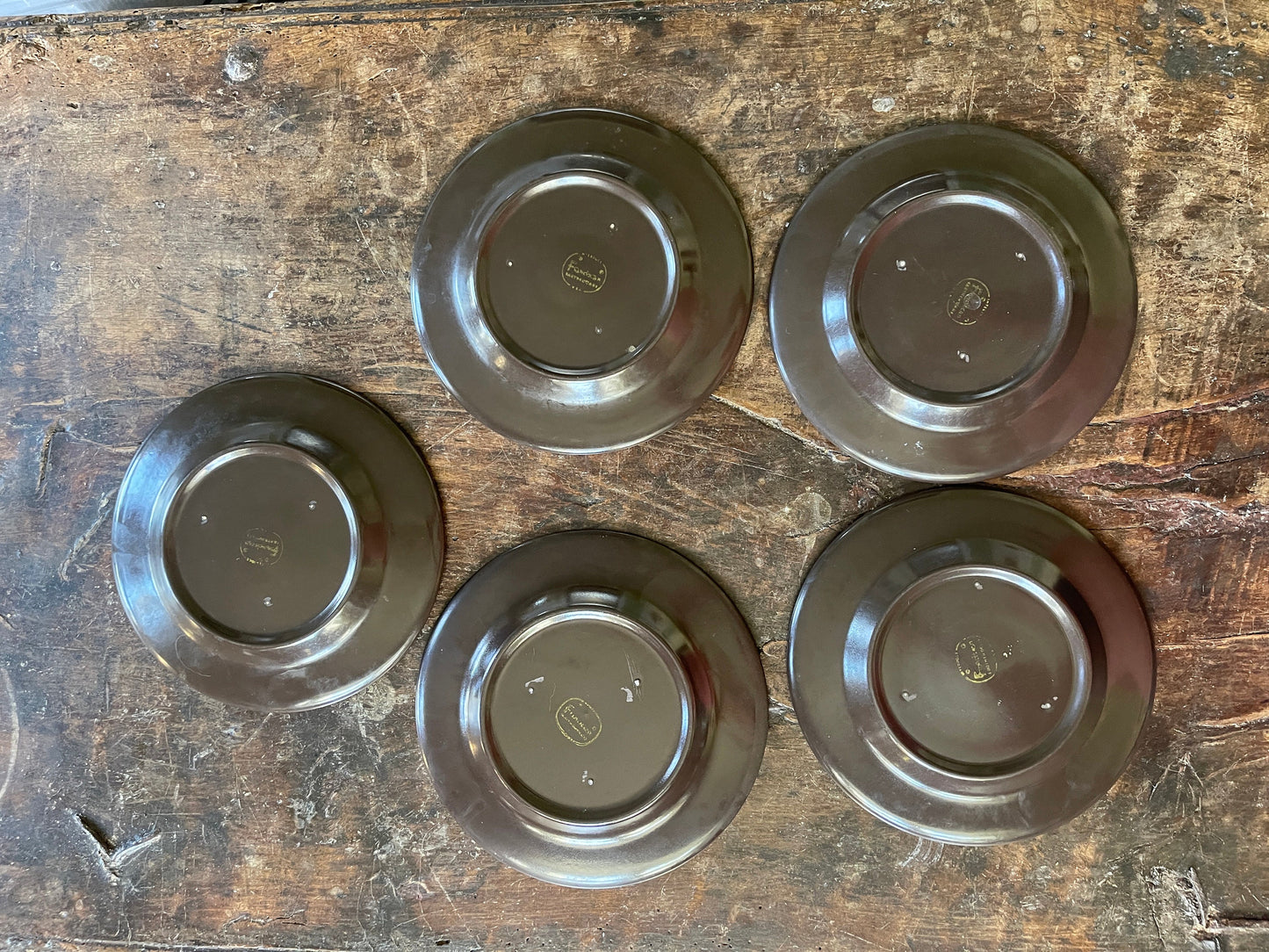 Set of Five (5) Vintage Franciscan Madeira 8.25” Plates