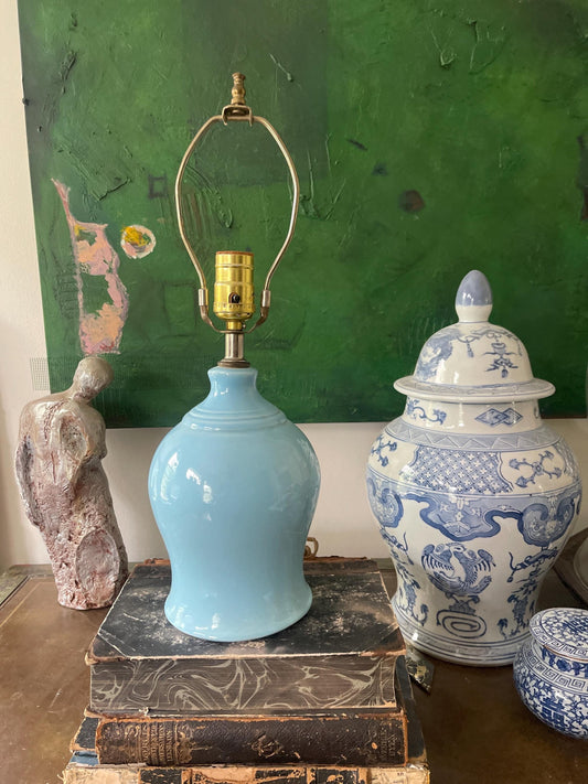 Vintage Sky Blue Small Lamp