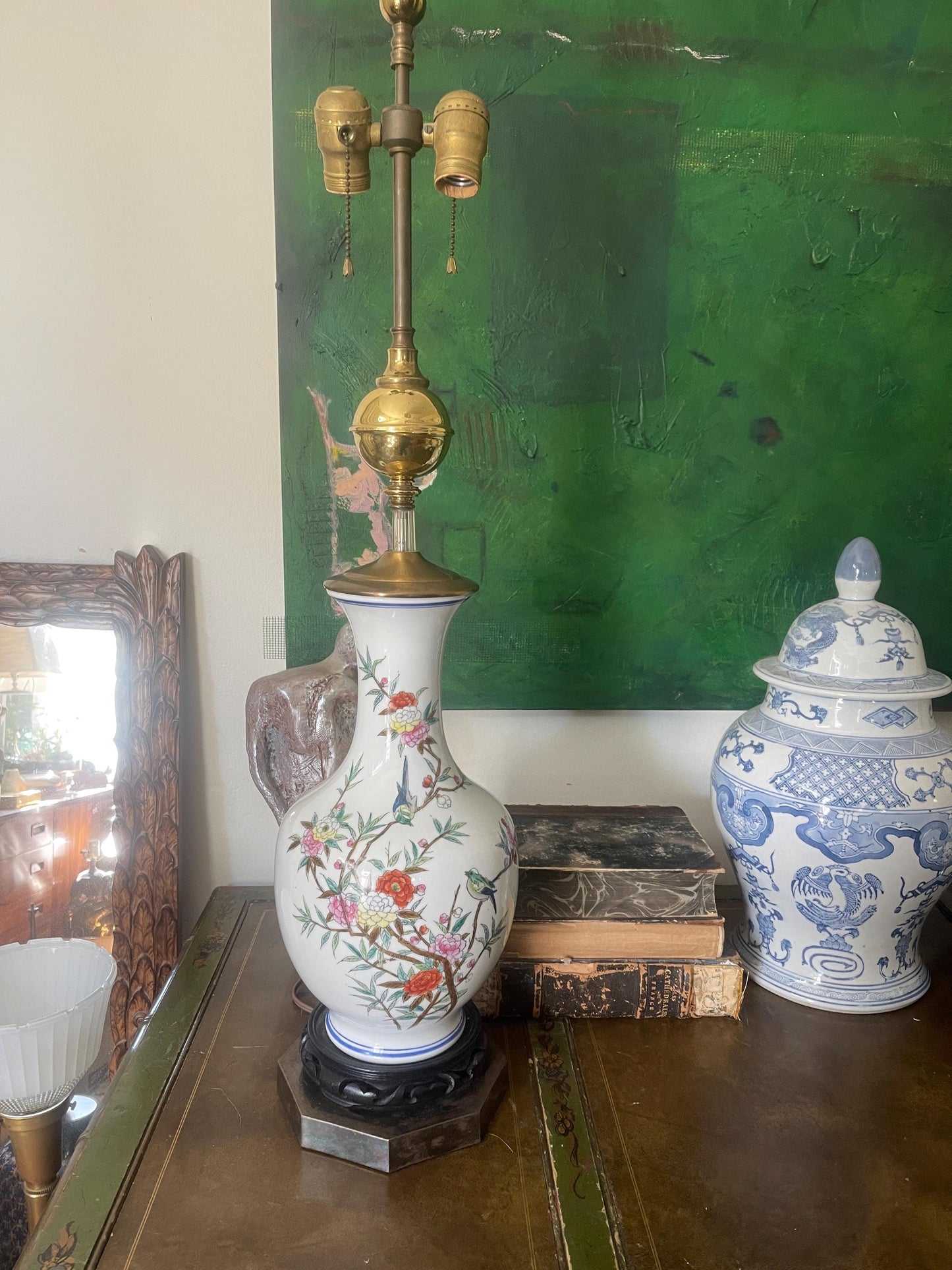 Vintage 1972 Chapman Asian Temple Jar Lamp